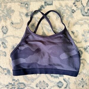 Aerie Blue Camouflage Sports Bra